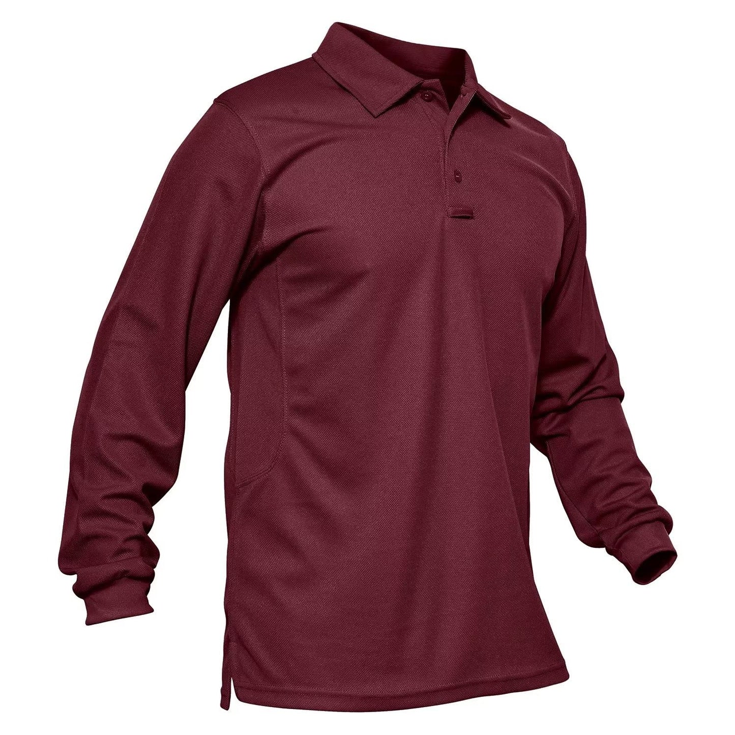 MAGCOMSEN Work Shirts for Men Golf Shirts Polo Shirts for Men T Shirts Fishing Shirts Casual Shirts Quick Dry Shirts Summer Shirts Golf Polo Shirts for Men Wine Red